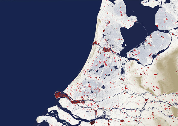 Map Dutch business districts